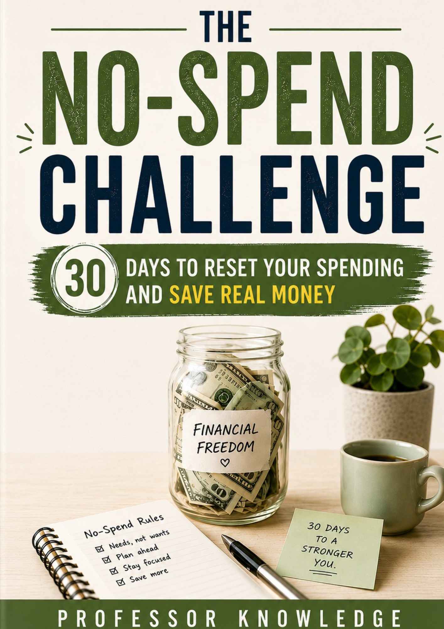 The No-Spend Challenge: 30 Days to Reset Your Spending and Save Real Money