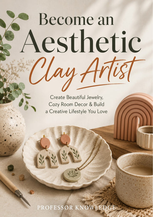 Become an Aesthetic Clay Artist: Create Beautiful Jewelry, Cozy Room Decor & Build a Creative Lifestyle You Love