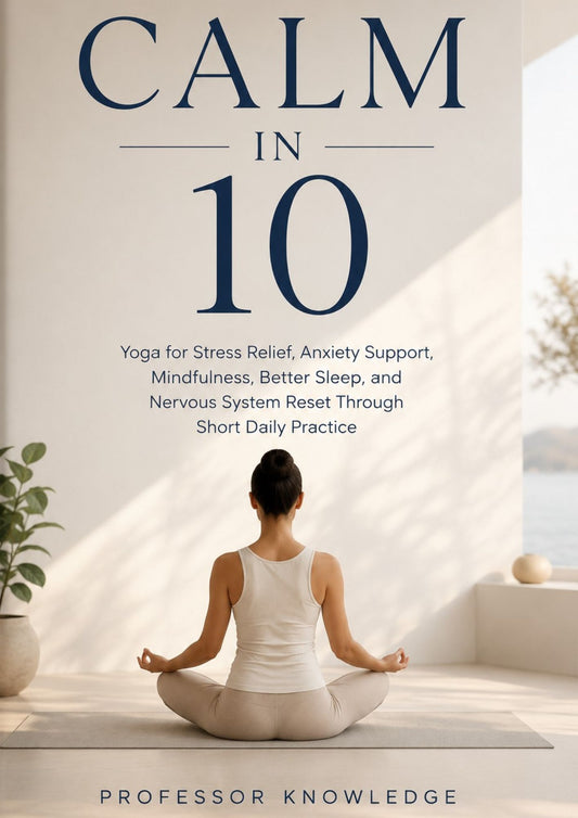 CALM IN 10: Yoga for Stress Relief, Anxiety Support, Mindfulness, Better Sleep, and Nervous System Reset Through Short Daily Practice