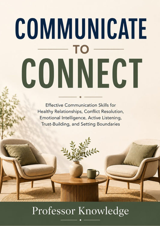 Communicate to Connect: Effective Communication Skills for Healthy Relationships, Conflict Resolution, Emotional Intelligence, Active Listening, Trust-Building, and Setting Boundaries