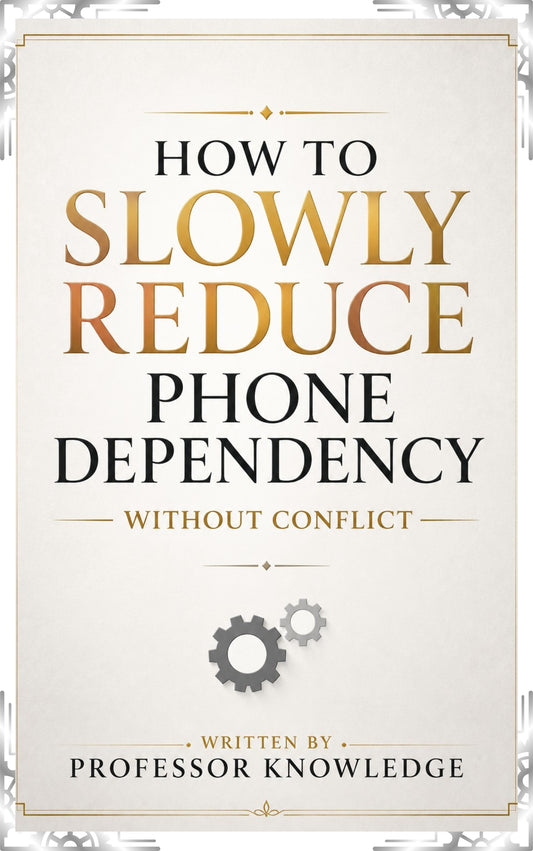 How to Slowly Reduce Phone Dependency Without Conflict