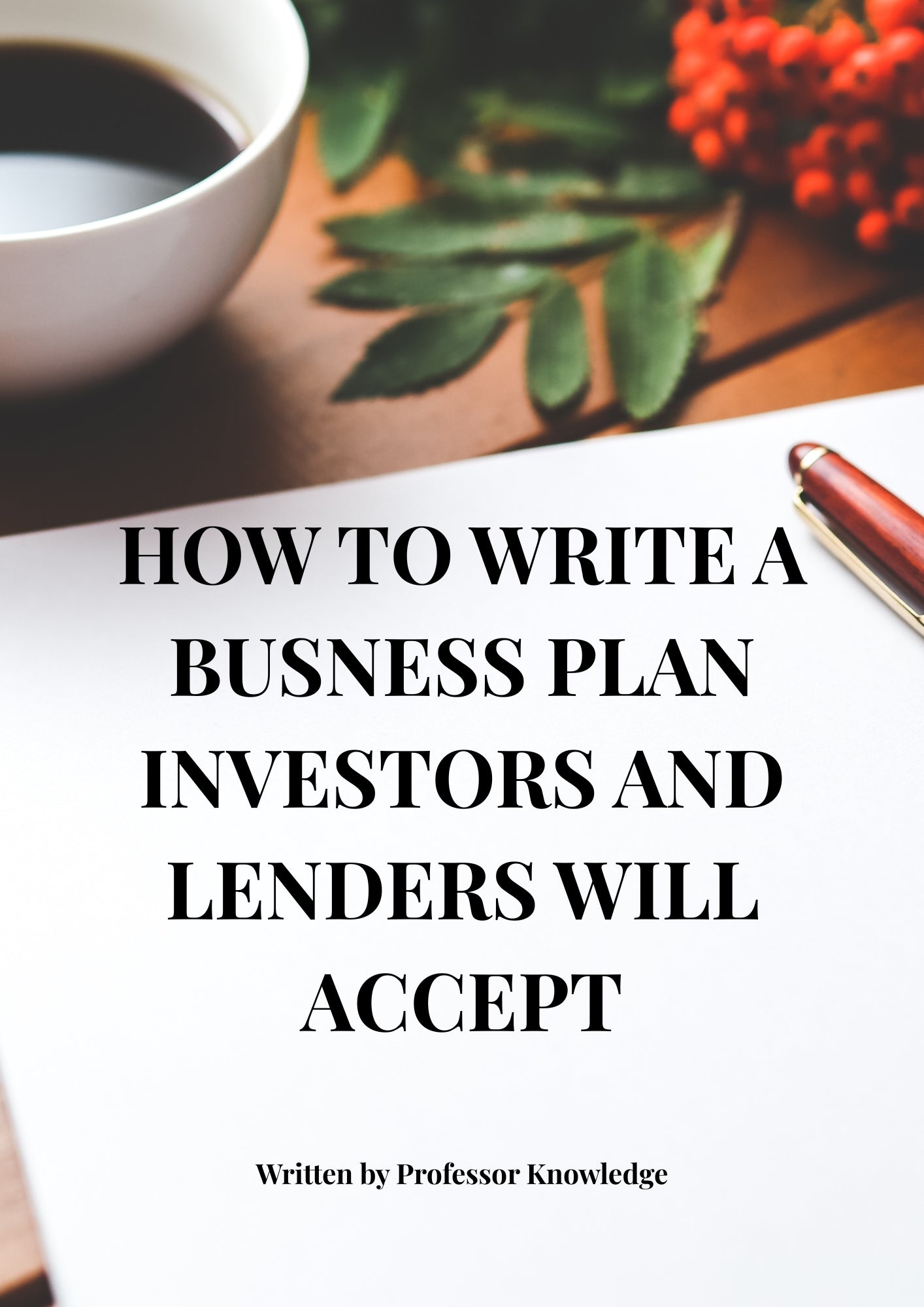 How to Write a Business Plan Investors and Lenders Will Accept