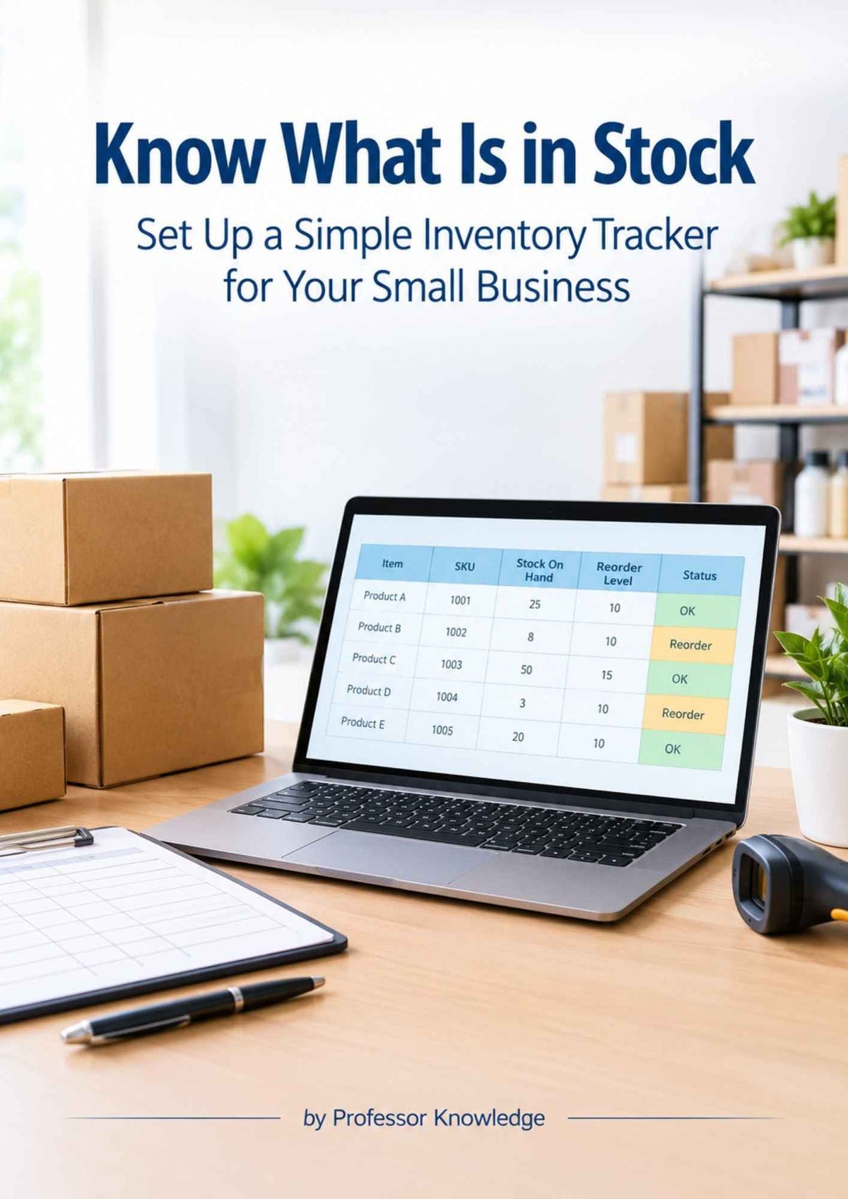 Know What Is in Stock: Set Up a Simple Inventory Tracker for Your Small Business