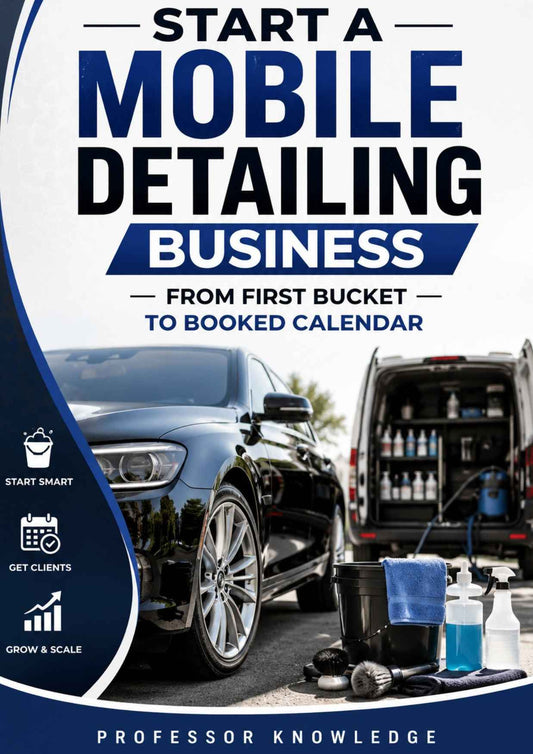 Start a Mobile Detailing Business: From First Bucket to Booked Calendar