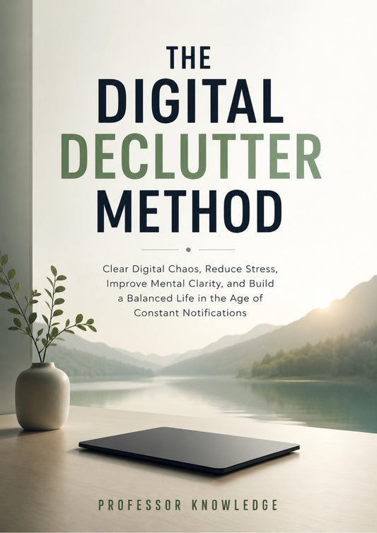 The Digital Declutter Method: Clear Digital Chaos, Reduce Stress, Improve Mental Clarity, and Build a Balanced Life in the Age of Constant Notifications
